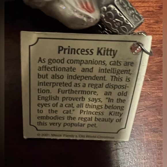 Christmas ornaments Old World - Princess Kitty - Picture 3 of 3